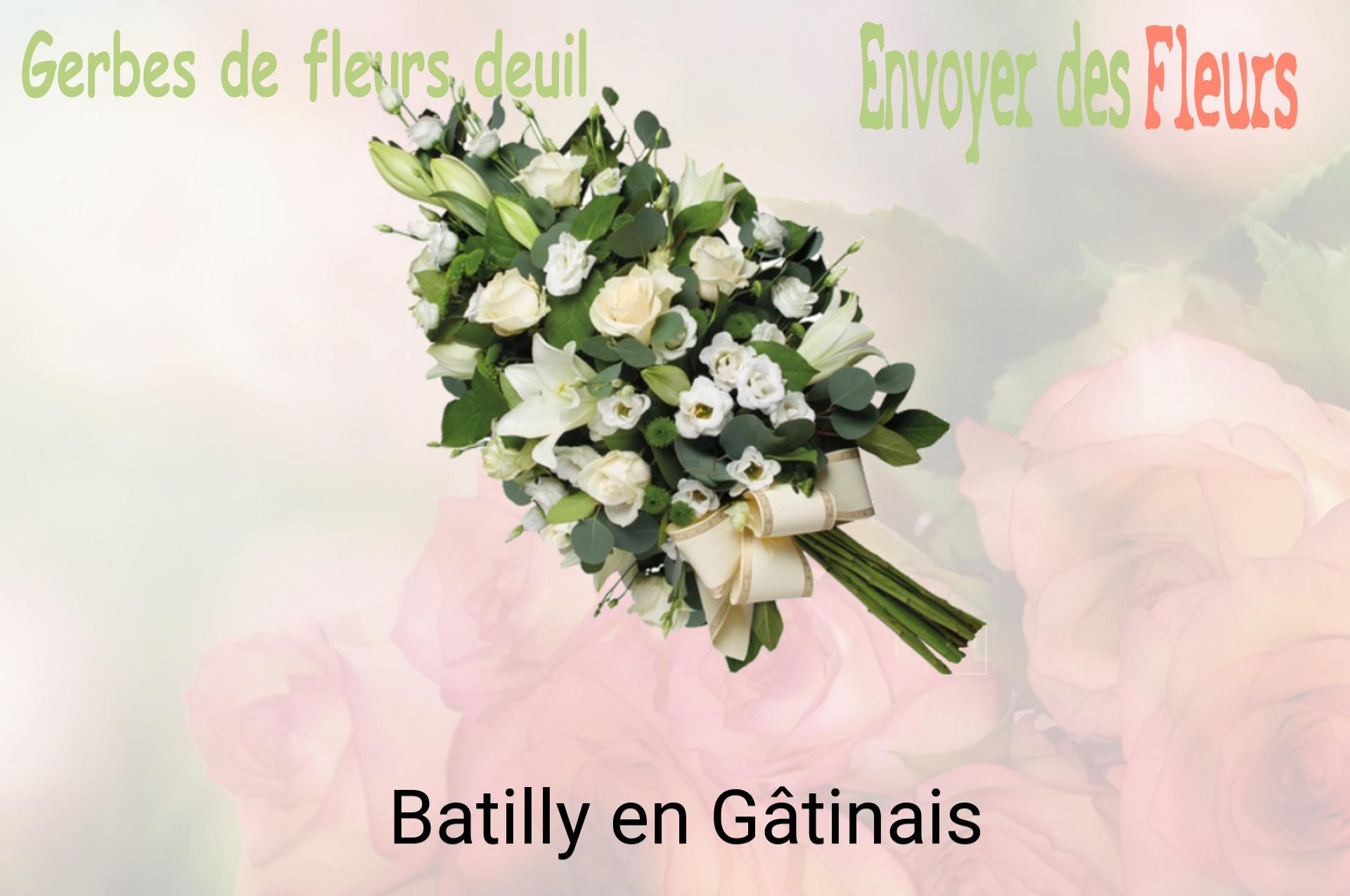 Gerbe de fleurs de deuil livrée à Batilly-en-Gâtinais